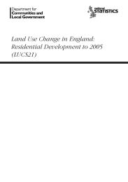 Land use change in England: residential development to 2005 (LUCS 21)