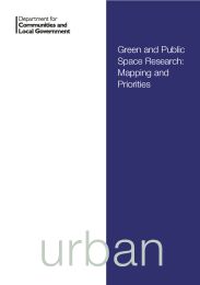 Green and public space research: mapping and priorities