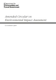 Amended circular on environmental impact assessment - a consultation paper