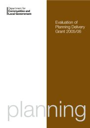 Evaluation of planning delivery grant 2005/06