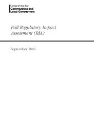 Full regulatory impact assessment (RIA) - amendments to the Town and country planning (determination of appeals by appointed persons) (prescribed classes) regulations 1997 (SI 420/1997)