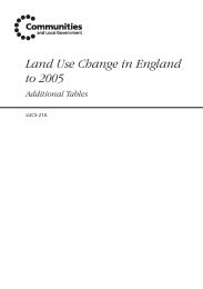 Land use change in England to 2005: additional tables (LUCS 21A)