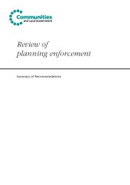 Review of planning enforcement - summary of recommendations