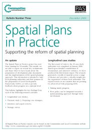 Spatial plans in practice - supporting local planning reforms