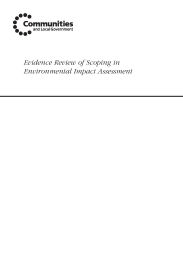 Evidence review of scoping in environmental impact assessment