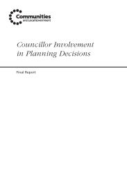 Councillor involvement in planning decisions - final report