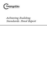 Achieving building standards: final report