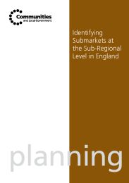 Identifying submarkets at the sub-regional level in England