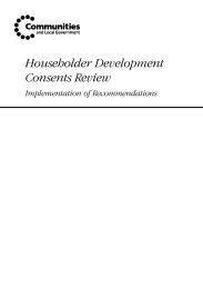 Householder development consents review - implementation of recommendations