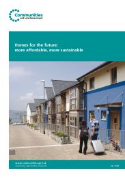 Homes for the future more affordable more sustainable. Cm 7191 Housing green paper The Construction Information Service