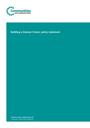 Building a greener future: policy statement