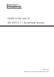 Guide to the use of EN 1991-1-7 Accidental actions