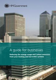 Guide for businesses - reducing the energy usage and carbon emissions from your heating and hot water systems