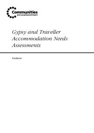 Gypsy and traveller accommodation assessments - guidance