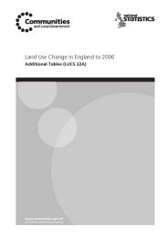 Land use change in England to 2006: additional tables (LUCS 22A)