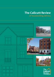 Callcutt review of housebuilding delivery (includes erratum)