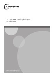 Tackling overcrowding in England - an action plan