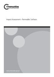 Impact assessment - permeable surfaces