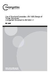 Use of structural Eurocodes - EN 1995 (Design of timber structures). Companion document to EN1995-1-1