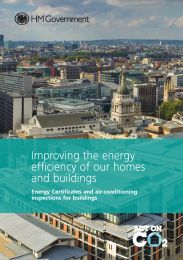 Improving the energy efficiency of our homes and buildings - energy certificates and air-conditioning inspections for buildings