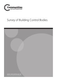 Survey of Building Control Bodies