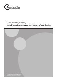 Cross boundary working - spatial plans in practice: supporting the reform of local planning