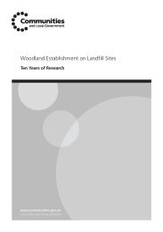 Woodland establishment on landfill sites - ten years of research