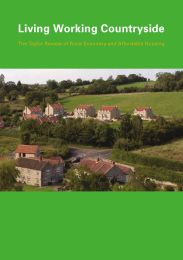 Living working countryside - the Taylor Review of rural economy and affordable housing