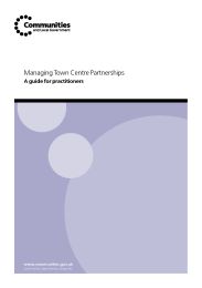 Managing town centre partnerships - a guide for practitioners