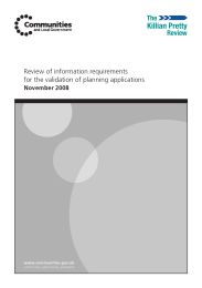 Review of information requirements for the validation of planning applications (part of the Killian Pretty Review)