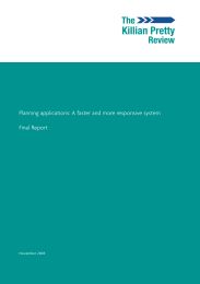 Killian Pretty review: planning applications - a faster and more responsive system. Final report