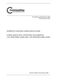 Domestic heating compliance guide: compliance with Approved Documents: L1A: New dwellings and L1B: Existing dwellings (2nd edition - December 2008)