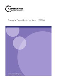 Enterprise zones monitoring report 2002/03