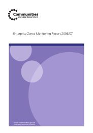 Enterprise zones monitoring report 2006/07