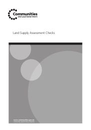 Land supply assessment checks