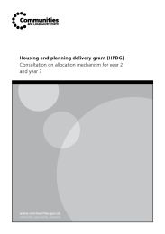 Housing and planning delivery grant (HPDG) - consultation on allocation mechanism for year 2 and year 3