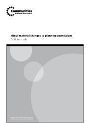 Minor material changes to planning permissions - options study