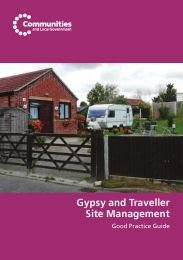 Gypsy and traveller site management - good practice guide