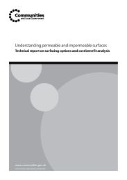 Understanding permeable and impermeable surfaces: Technical report on surfacing options and cost benefit analysis