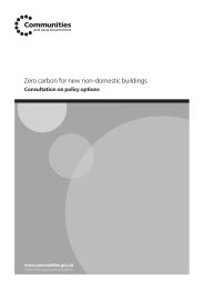 Zero carbon for new non-domestic buildings - consultation on policy options