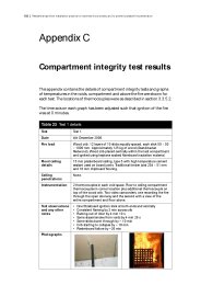 Appendix C - Compartment integrity test results