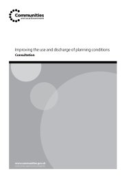 Improving the use and discharge of planning conditions - consultation