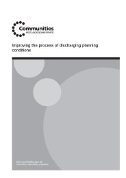 Improving the process of discharging planning conditions - final report