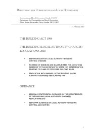 Building act 1984. The Building (Local Authority charges) regulations 2010