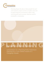 Consultation on a planning policy statement: planning for a low carbon future in a changing climate