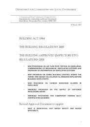 Building act 1984. Building regulations 2000. The Building (approved inspectors etc.) regulations 2000