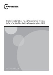 Implementation stage impact assessment of revisions to Parts F and L of the Building regulations from 2010