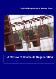 Review of coalfields regeneration