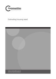 Estimating housing need