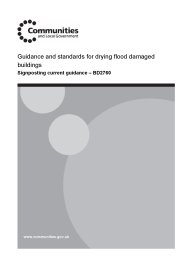 Guidance and standards for drying flood damaged buildings - Signposting current guidance - BD 2760